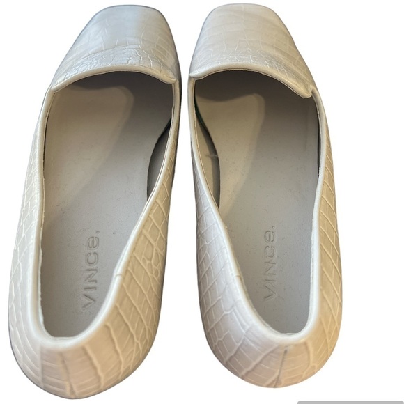 Vince Clark Square-Toe Croc-Embossed Leather Loafers - Picture 7 of 10